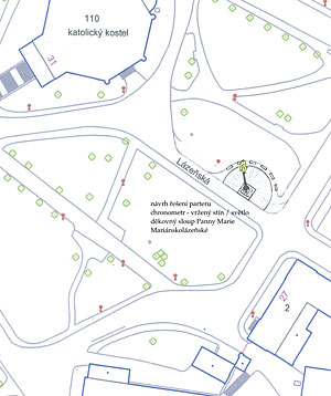 Mariánský sloup v Mariánských Lázních